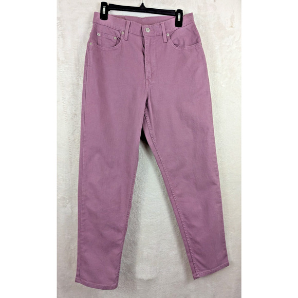 Levi's 550 Jeans sz 8 mis S Relaxed Fit Tapered Leg purple high rise 4267 - Picture 1 of 7